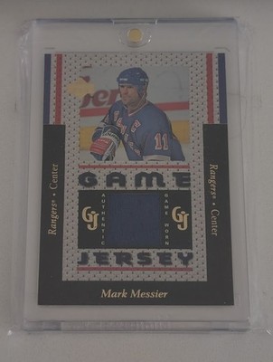 1996 UPPER DECK GAME JERSEY #GJ11 MARK MESSIER 1st Ever Game Used