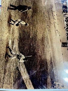 My 60th Home Run Sincerely -Babe Ruth Signed With Certificate 1993 Size 14x11 In