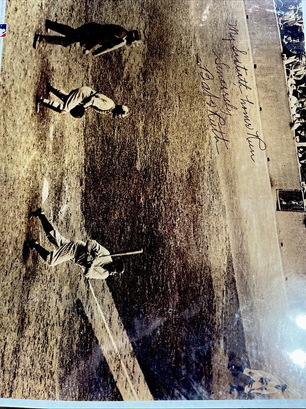 My 60th Home Run Sincerely -Babe Ruth Signed With Certificate 1993 Size 14x11 In