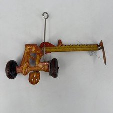 Vintage Louis Marx Tin Sickle Bar Mower Hay Mower 8" wide Not Complete.