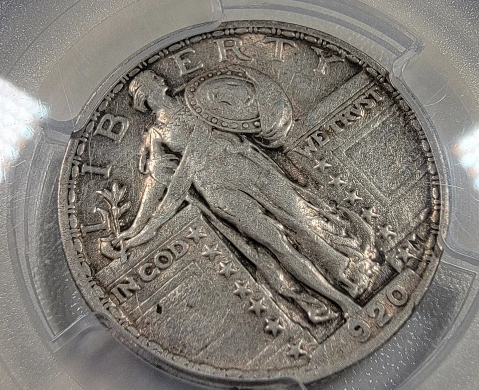 1920 Standing Liberty Quarter 25C, PCGS XF 40, Extra Fine original surfaces - Image 3 of 4