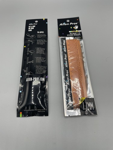ALIEN PROS Bat Grip Tape for Baseball New 1.1 MM Precut and Pro Quality 2PK - Picture 2 of 4
