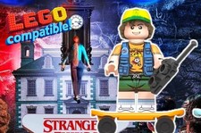  NEW STRANGER THINGS DUSTIN HENDERSON CUSTOM PRINTED MINIFIGURE LEGO FIGURE TOY