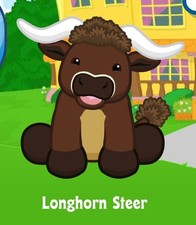Webkinz Classic Longhorn Steer Adoption Code Only Messaged