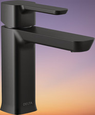 Delta 581LF-BLGPM-PP Modern 1-Hole Matte Black Bathroom Faucet