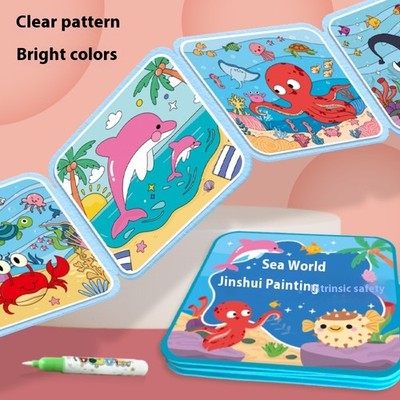 Kids Magic Water Drawing Book   Reusable Graffiti Painting Art Toy