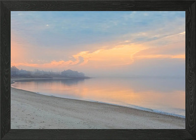 Misty Sunrise Cape Cod gerahmtes Wandbild Poster Leinwanddruck Bild