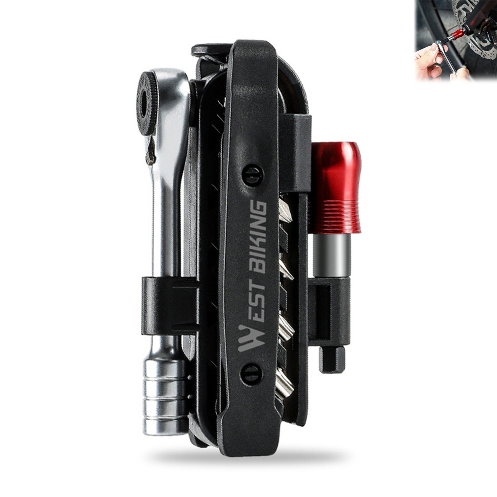 Complete Bicycle Repair Tool Kit with Ratchet Wrench for Mou
