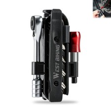 Complete Bicycle Repair Tool Kit with Ratchet Wrench for Mountain Bike Cycling