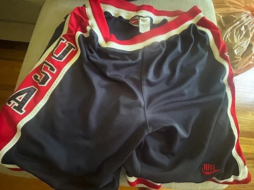 USA BASKETBALL NIKE 1984 OLYMPIC BASKETBALL LARGE SHORTS JORDAN EWING