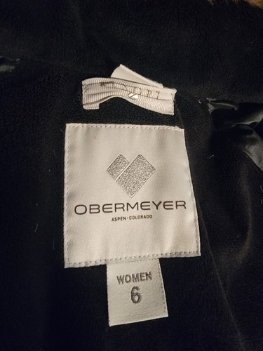 Obermeyer Women's Blythe Down Jacket Size 6 Goose Down Puffer Faux Fur Hood - Picture 6 of 21