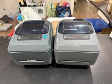 *LOT OF 2* Zebra GX420t & GX430t Thermal Label Printers