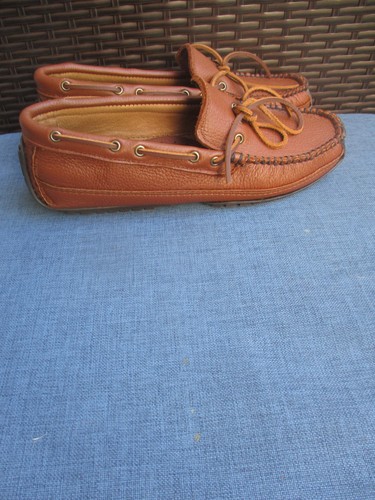 NEU MIT ETIKETT MINNETONKA ~ HERREN ELCHLEDER WEEKENDER MOKASSIN ~ 9 - Bild 12 von 14