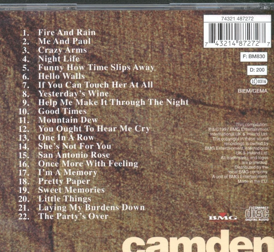 Willie Nelson Best Of CD Europa Camden 1997 74321487272 - Bild 2 von 3