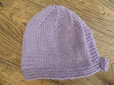 3-6 Brand New Hand Knitted Red Baby Bonnet 0-3 6-9 Months