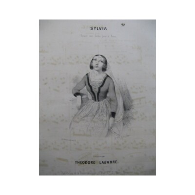 LABARRE Theodor Sylvia Romance Klavier ca1845