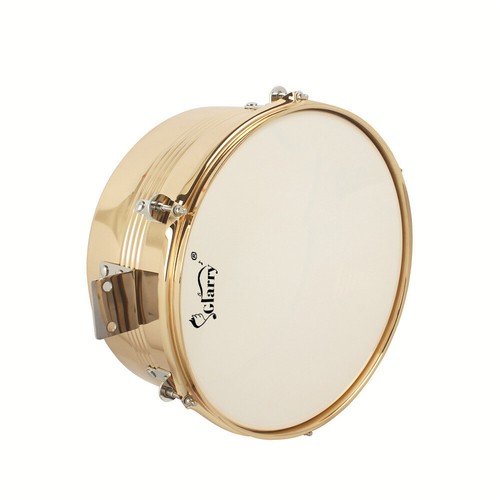 Glarry 13" & 14" Timbales Drum Set with Stand and Cowbell Golden - Picture 8 of 12