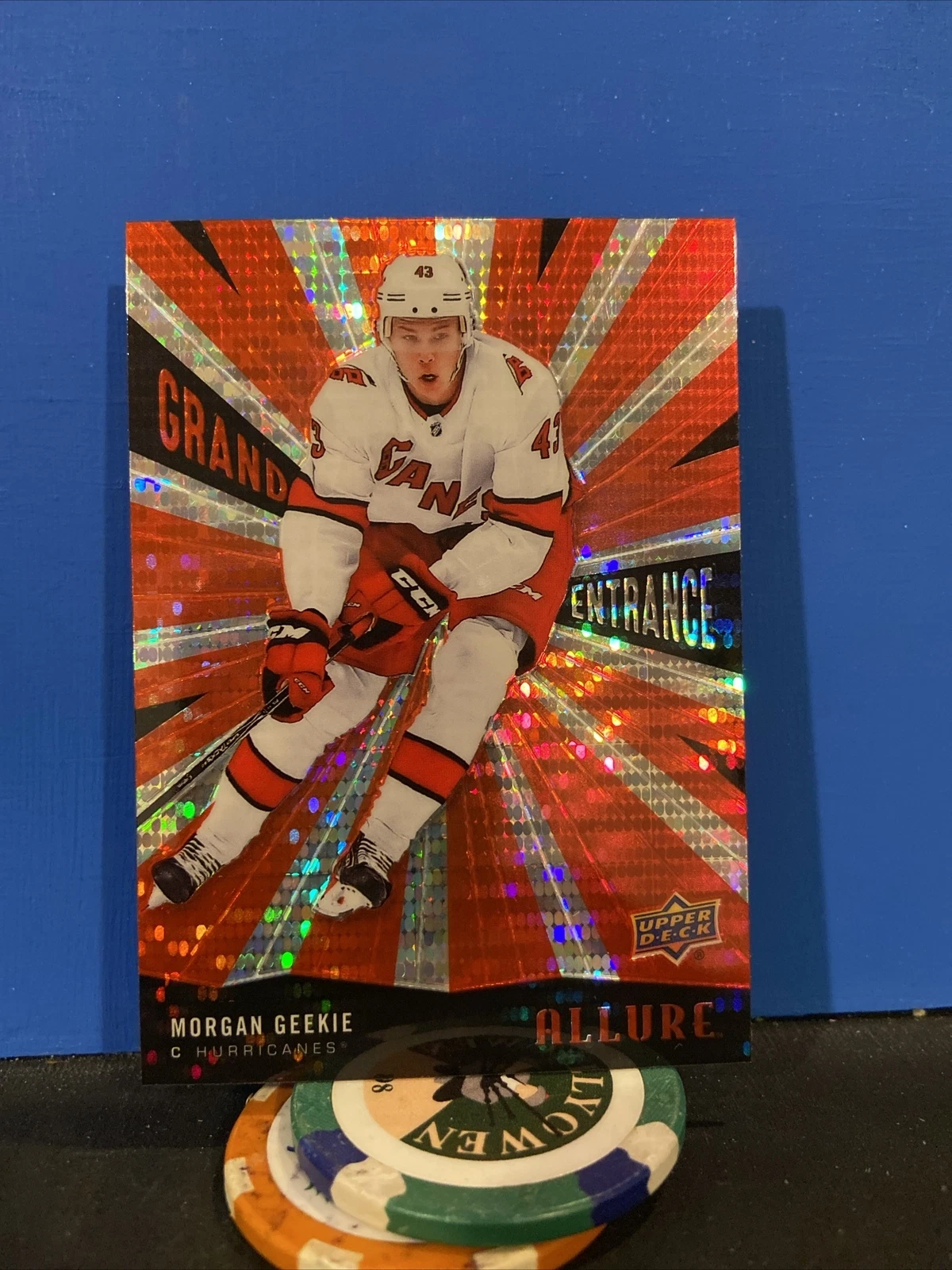 2020-21 Upper Deck Allure Grand Entrance Red Morgan Geekie #GE-6 Rookie RC