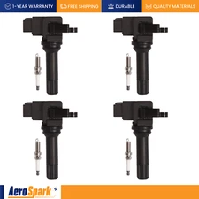 4 Ignition Coil & 4 Spark Plug for 2011-2012 Subaru Forester 2.5L UF664
