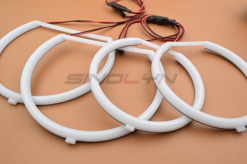 For BMW E53 X5 LED Angel Eyes Rings Cotton Light White Halo Headlight Upgrade - Picture 4 of 10