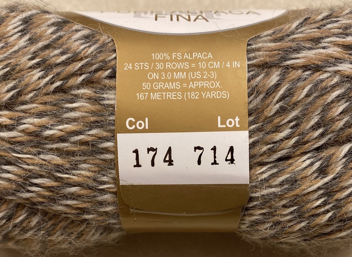 Ty Elann.com ~ Peruvian Pure Alpaca Fina Yarn ~ Color 174 Lot