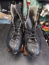 Vintage Black Sure-Grip Super X7L Roller Skates Men's Size UNSURE Size-About 9.5
