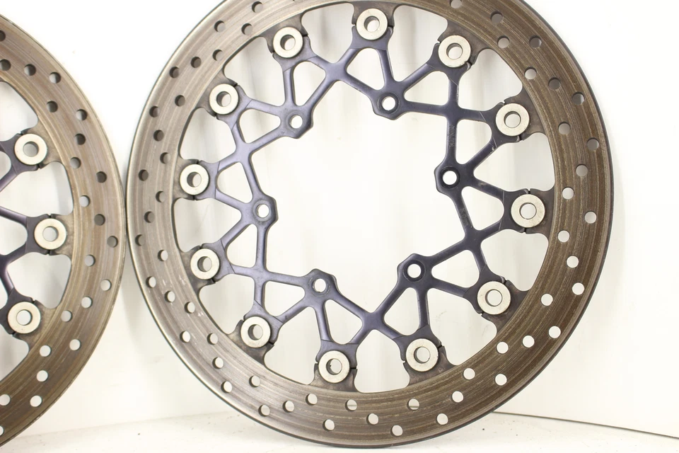 2011 SUZUKI GSXR1000 FRONT LEFT RIGHT BRAKE ROTORS DISCS 59210-37H10 - Image 2 of 4