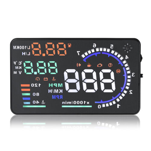 Universal GPS A8 HUD Digital Head Up Display Car Speedometer Speed Warning Alarm - Picture 16 of 17