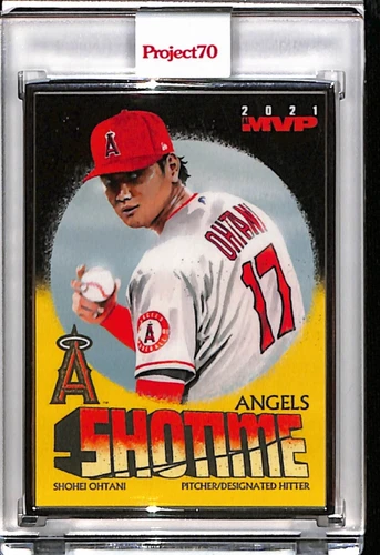 2021 TOPPS PROJECT 70 #748 SHOHEI OHTANI BY ROCHESTER P70 AP SILVER FRAME 02/51