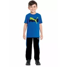 Puma Toddler Boys' 3-Piece Tracksuit Set Size 3T Blue Navy