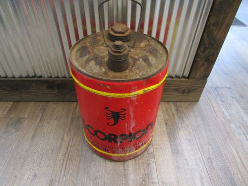 Vintage Scorpion snowmobile 5 gallon gas can