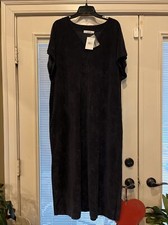 Barefoot Dreams Cozy Terry Caftan in Indigo Sz XL NWT 128