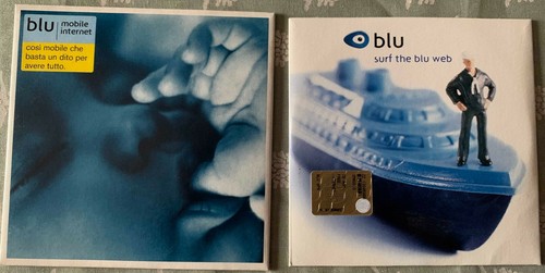 VINTAGE - RARISSIMI CD ROM COMPAGNIA TELEFONICA "BLU" - ACCESSO INTERNET ANNI '9