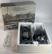 Telemania 57 Chevy Chevrolet BLACK Telephone Car Phone Vintage NEW In Box