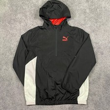 Puma Jacket Youth XL 18-20 Long Sleeve 1/4 Zip Mesh Lined Athletic Track Pockets