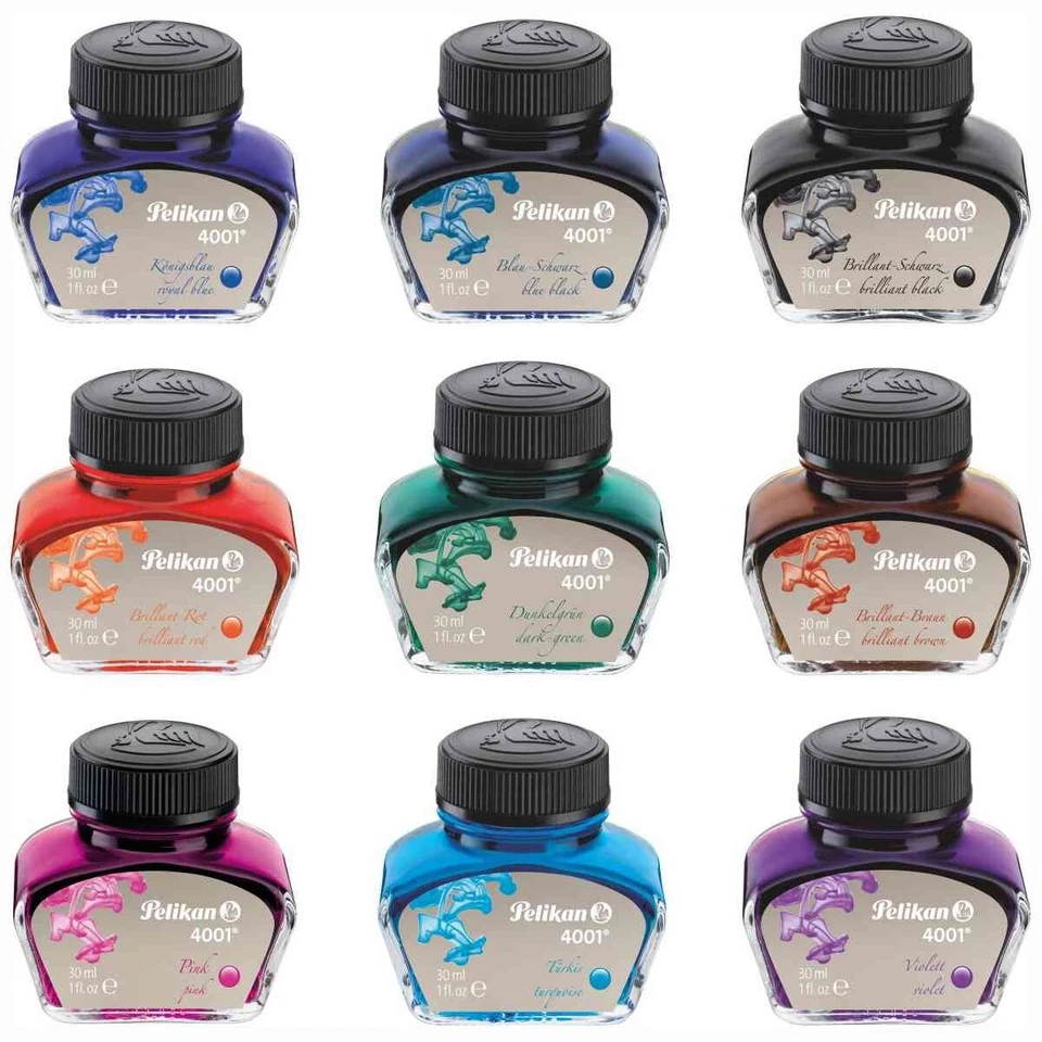 PELIKAN Tinte 4001 im Glas 30ml [Farbe wählbar]