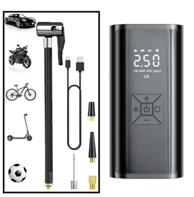 Tragbare Luftpumpe Gasgenerator Kompressor Reifen Auto Fahrrad Fahrrad Kugeln wiederaufladbar