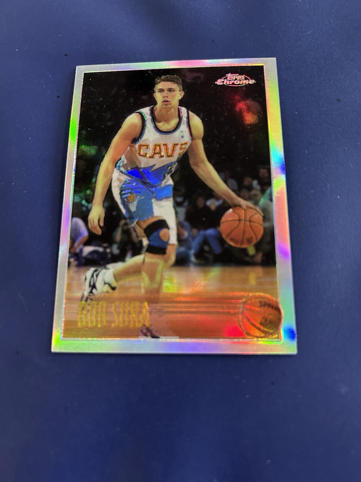 1996 97 TOPPS CHROME BASKETBALL REFRACTOR # 22 BOB SURA