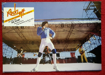 Aushangfoto Rocks Off The Rolling Stones US-Tour 81 Mick Jagger, Keith Richards