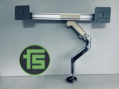 Humanscale M8 - Dual Crossbar Tischhalterung Durchschraub / Bolt Through Mount