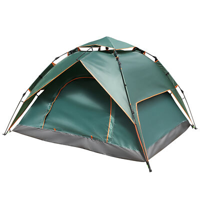 Double Deck Waterproof Pop Up Tent For Hiking Portable Automatic Tent For Campin
