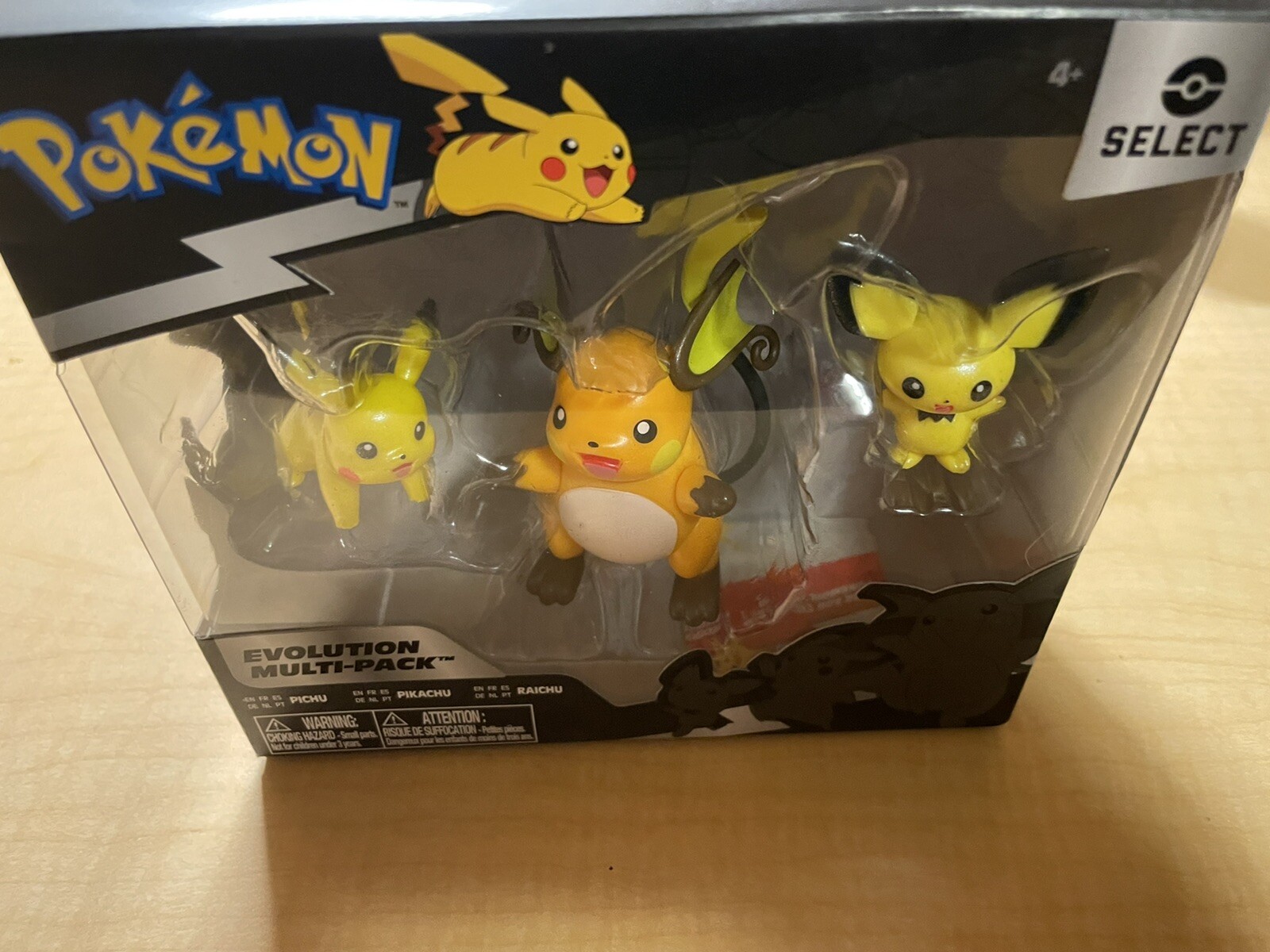  Pokémon Select Evolution 3 Pack - Features 2-Inch Pichu and  Pikachu and 3-Inch Raichu Battle Figures : Video Games