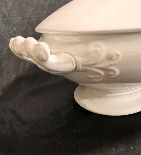 Royal Ironstone China Clementson Brothers England Oval Covered Bowl Antique - Picture 7 of 16