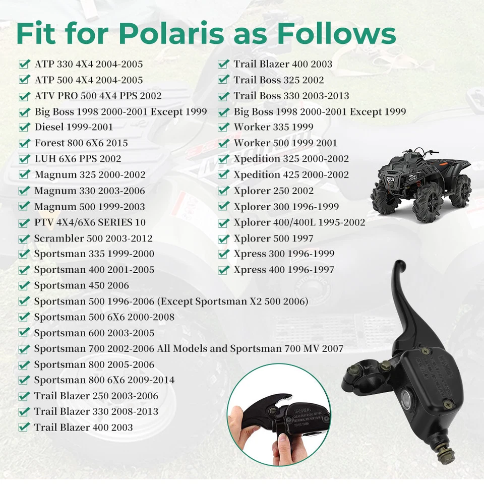 2010238 Cilindro mestre de freio dianteiro para Polaris Xpress 300 400 Worker 335 500 - Imagem 3 de 4