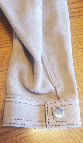 Vintage Boys Tan Suede Snap Button Jacket Western Farm Cosplay Prop A - Picture 20 of 20