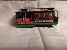 MUNICIPAL RAILWAY TIN FRICTION STREET CAR TROLLEY TOY MADE IN JAPAN