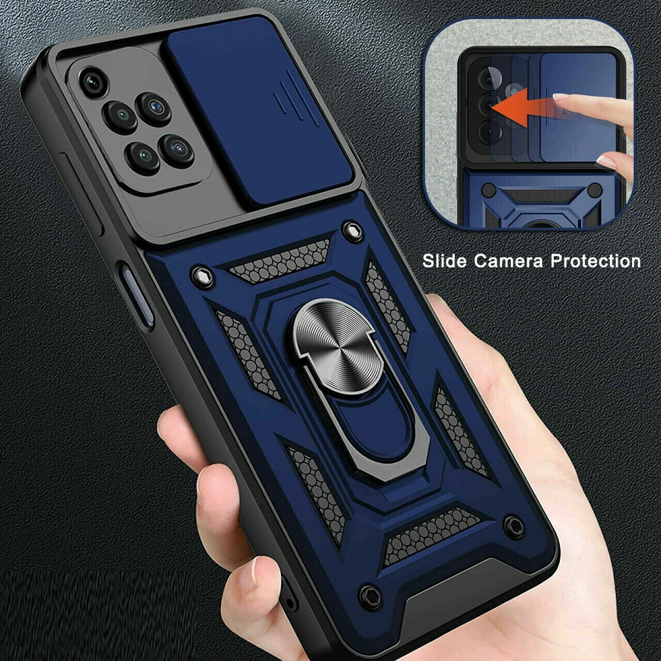 Funda Para Xiaomi Redmi Note 14 13 12 11 10 Pro Antigolpes Resistente Anillo Soporte Cubierta Foto 2 de 4