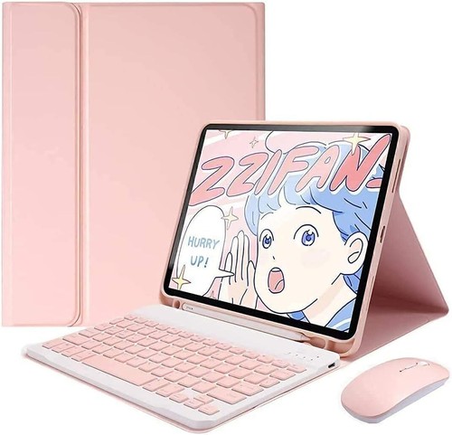 For iPad 5/6/7/8/9th Gen Air 4 5 Pro 11 Bluetooth Keyboard Case Cover With Mouse - Picture 3 of 25