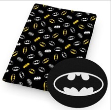 Batman movie Book Cartoon Polyester Cotton blend fabric 20"x55" 1226327