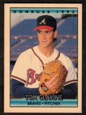 1992 Donruss Cracker Jack Miniature Tom Glavine Atlanta Braves #2 Series 2 